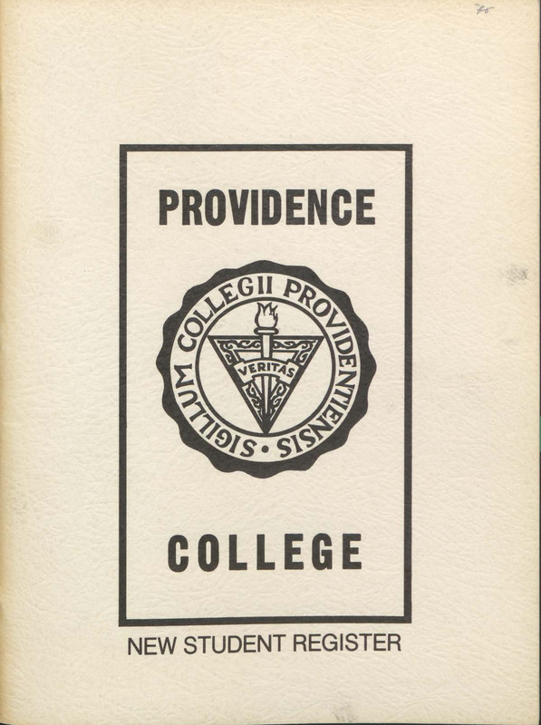 The Providence College new student register.