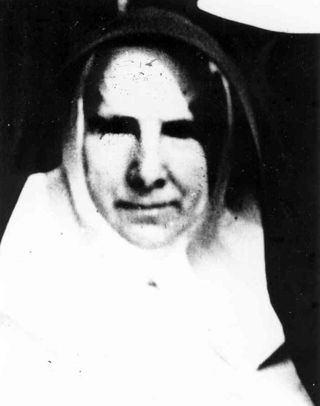Black and white portrait of Sister Mary Victorine Murphy.