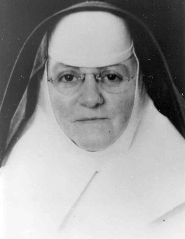 Black and white portrait of Sister Mary Gabriel Slattery.