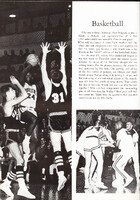 Providence College basketball player wearing jersey number 24 jumping to shoot, defended by two opposing players including one in jersey number 31, with accompanying text discussing the 1966–67 season.