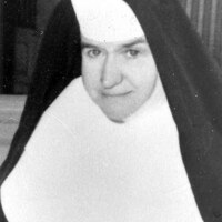 Black and white portrait of Sister Mary James O'Hare.