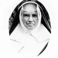 Black and white portrait of Sister Mary Rosalie Goode.