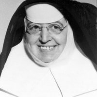 Black and white portrait of Mother Mary Hilda Miley.