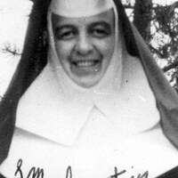 Black and white portrait of Sister Mary Ignatious Hines.